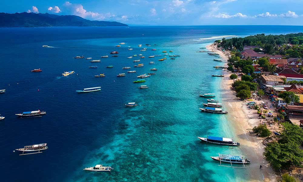 Gili Islands in Indonesia