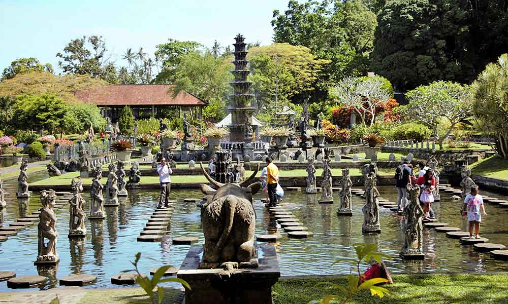 Tirta Gangga water palace, a tourist attraction and heritage site in Bali